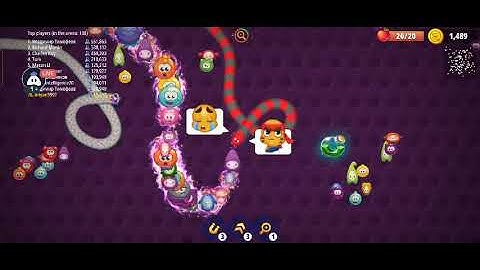 Wormszone.io live stream biggest worms hunting part (18) || Android / ios gameplay Walkthrough