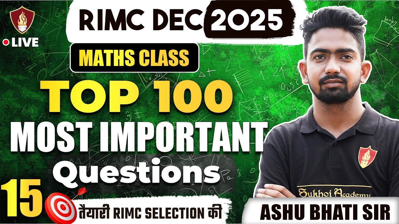 RIMC Math Important Questions | Rashtriya Indian Military College Maths