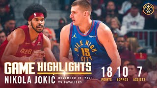 Nikola Jokić Secured Double-Double vs. Cavs | Full Game Highlights