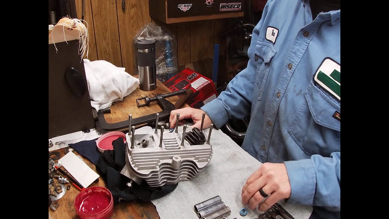 Harley Shovel Head James Valve Seal install. YouTube