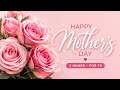 Happy Mother’s Day Pink Rose Floral Wallpaper for TV | 2 Hours Romantic Elegant Music