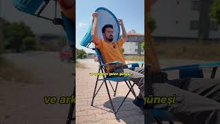 Gci Outdoor SunShade Comfort Pro Chair™ Güneşlikli Katlanır Plaj Sandalyesi MAVİ