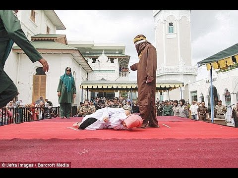 Video: Indonesian Woman Flogged As People Film Her