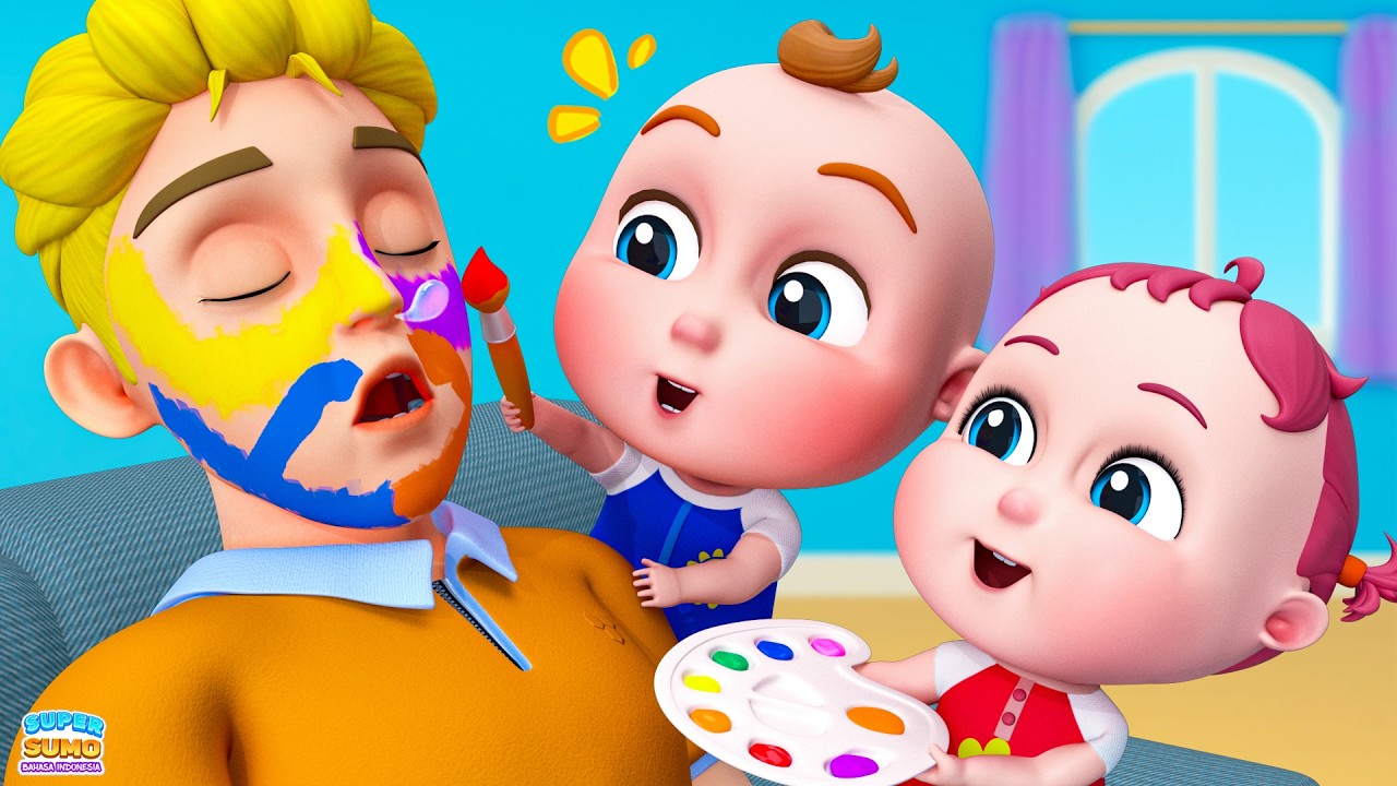 Lagu Bahagia - Ayo Buat Ayah Tampan - Happy Song | Lagu Anak anak - Super Sumo Bahasa Indonesia