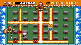 Famous Super Bomberman 1: Normal Game: Level 6-1 to 6-4 Wealth