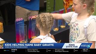 Iowans help choose names for baby giraffes at Blank Park Zoo