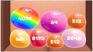 Jelly Run 2048 - (ASMR Games, All Levels), Satisfying Gameplay