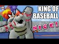 Bowser is the king of mario baseball