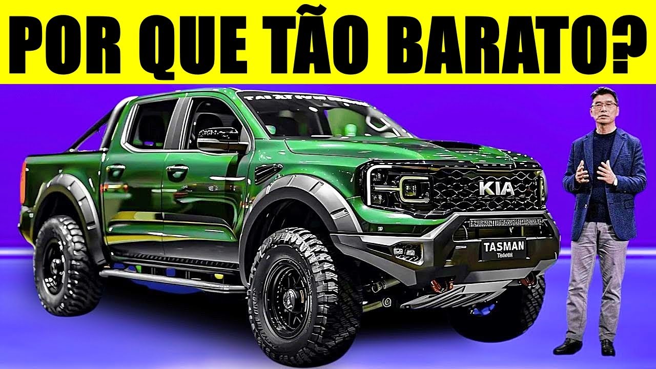 A Picape Mais PODEROSA!? NOVA Kia Tasman 2025 REVELADA