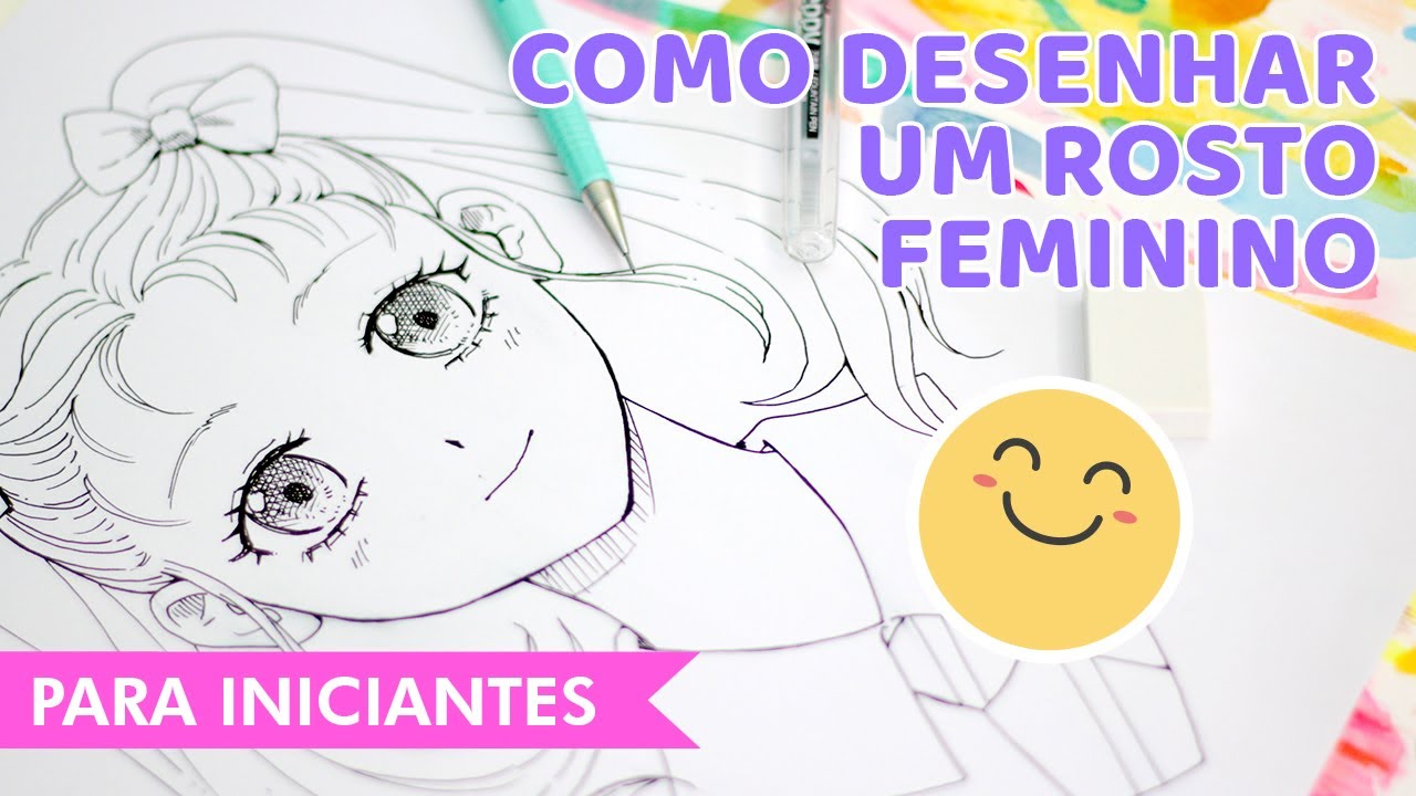 Como desenhar anime (rosto feminino) 