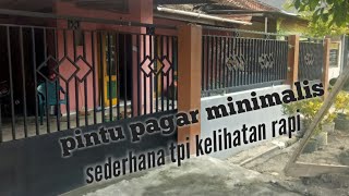 Contoh pagar minimalis sederhana yg selesai terpasang Contoh pagar minimalis sederhana yg selesai terpasang