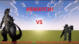 Godzilla 2014 Vs Pomkots Mechs Bosses (Updated) | Modded Minecraft Mob Battle | 1.20.1