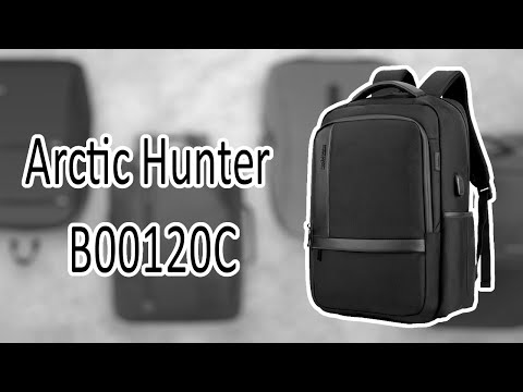 Arctic Hunter B00120C Водоустойчива Раница за Лаптоп 15.6" с USB Порт в Черен Цвят