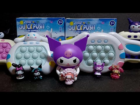 8 mins satisfying kuromi cinnamoroll push game | my melody stella luo |trending videos |asmr