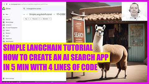 SIMPLE LANGCHAIN TUTORIAL - 3 HOW TO CREATE AN AI SEARCH APP IN 5 MINUTES WITH 4 LINES