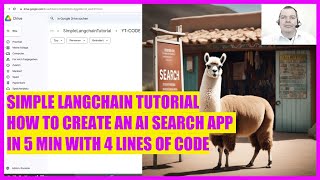 SIMPLE LANGCHAIN TUTORIAL - 3 HOW TO CREATE AN AI SEARCH APP IN 5 MINUTES WITH 4 LINES OF CODE