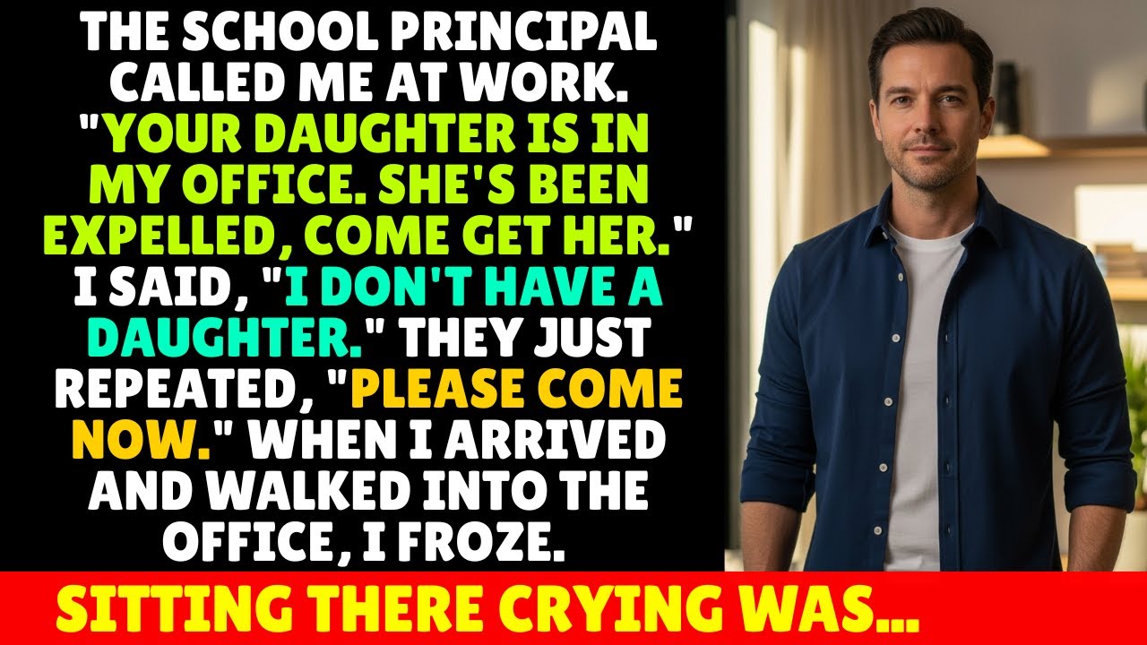 The principal called about my expelled daughter... I have no children.