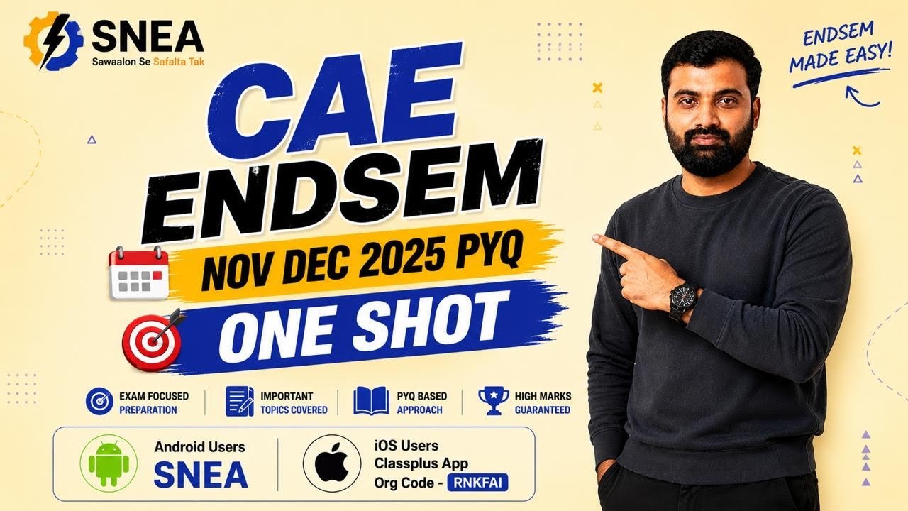 CAE | Nov-Dec 2025 | One Shot PYQ
