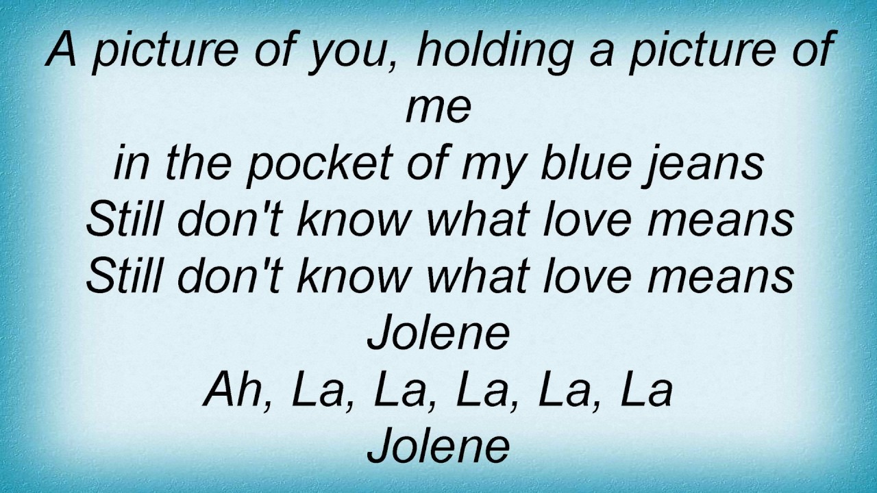 Ray Lamontagne Jolene Lyrics YouTube