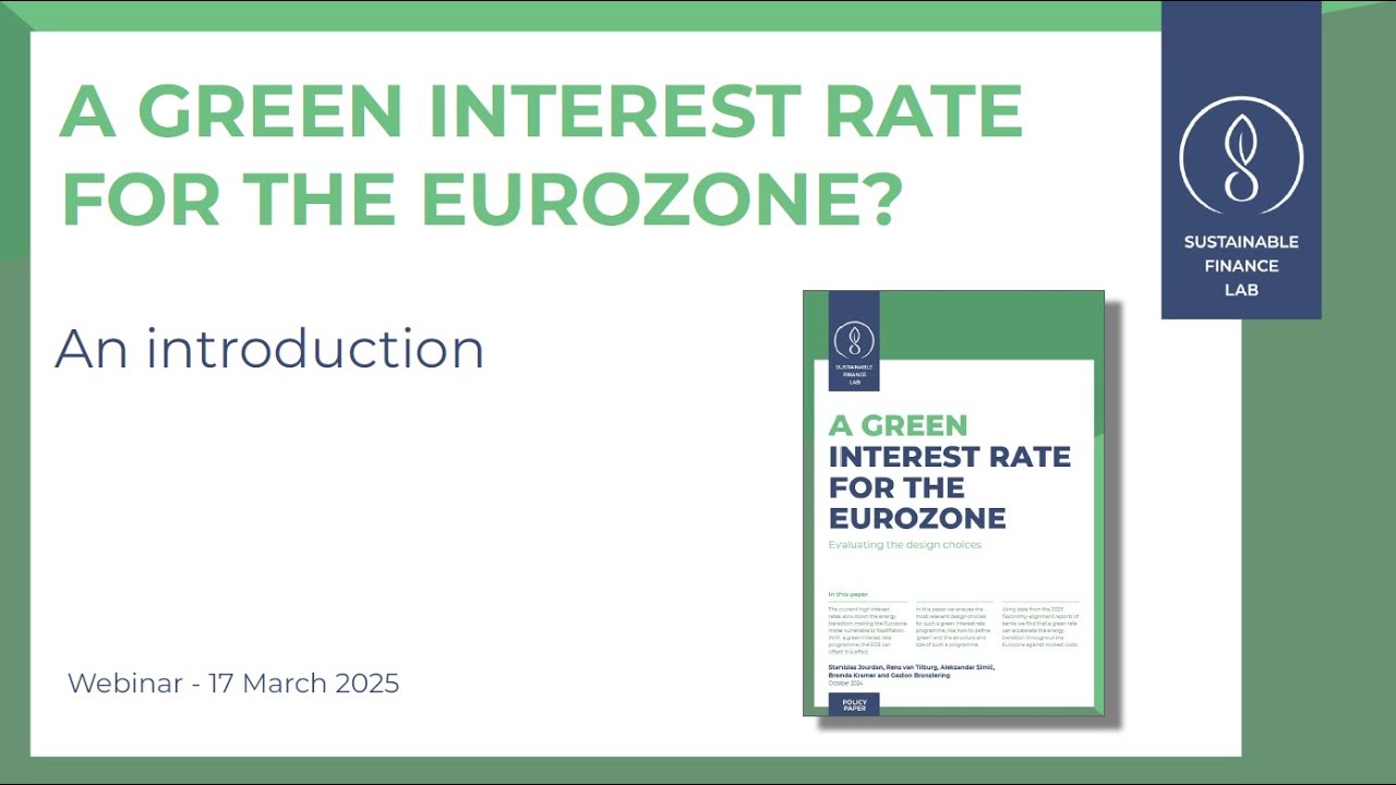 A green interest rate for the Eurozone?