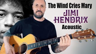 The Wind Cries Mary  Jimi Hendrix acoustic Tutorial