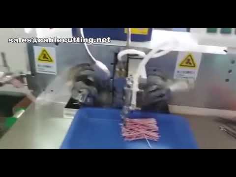 Automatic Wire Dipping Machine,Automtiac Wire Stripping Machine,Cable Processing Machine mp4