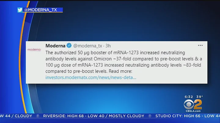 Moderna Says Its Booster Effective At Fighting Omicron Variant