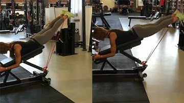 Reverse Hyper Extensions Exercise With Resistance Band