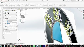 How to design a car logo BMW using 3D design with Solidworks