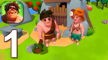 Stone Age Survival - Gameplay Walkthrough Part 1 - Craft Tools Hunt Beasts (iOS, Android)