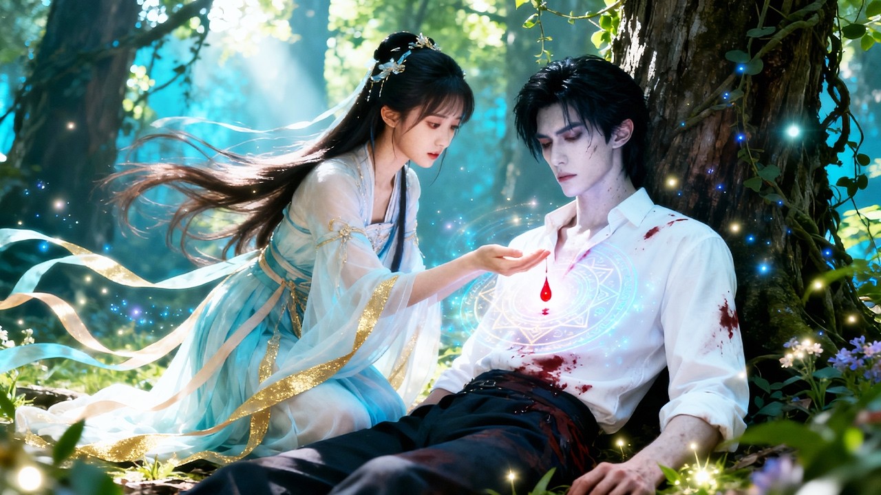 小医仙意外下凡，救下重伤垂死的男人，不惜以自身鲜血为他疗伤。她本以为只是凡间一场善缘，却不知对方竟是京圈首富！自此他认定她是命中注定，倾尽所有，只为将她宠进骨子里！#精彩短劇 #短劇全集 #甜寵