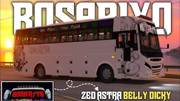 NEW ROSARIYO ZED ASTRA BELLY DICKY BUS 🔥 || 45 SEATER BS6 BUS LIVERY TREND 🤑 || #BuSSid #Newbusmod 