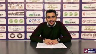 🎙DS Alberto Manzari: Post-partita BPC Virtus Cassino - Bisceglie