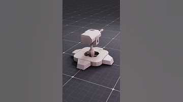 Tower Defense 3D Turret Model in Blender #blender #towerdefense #model