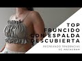 Top Fruncido sin espalda // Tendencias de INSTAGRAM nº1