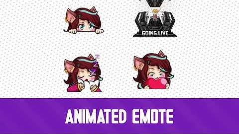 Custom Animated Emote GIF for Twitch Streamer