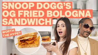 We Tried Snoop Dogg's OG Fried Bologna Sandwich Recipe | Celeb Bites