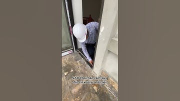 Sai lầm khi làm cửa ban công, nước mưa tràn vào nhà #nhapho #bookhome #xaynha #bancong #cuanhomkinh