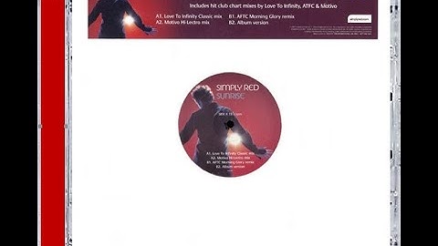 SIMPLY RED · SUNRISE · MOTIVO HI-LECTRO MIX