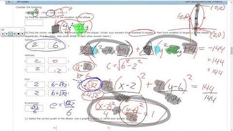 PreCalculus | Unit 10 - Parametric Functions & Conic Sections (Last Day, HWK Q6)