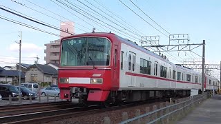 [ 3100系新塗装重連 ]名鉄3106F+3103F 1441ﾚ普通弥富 二ツ杁駅発車