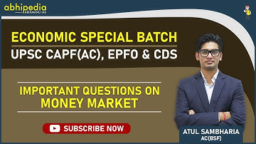 UPSC Economy Special | EPFO/CAPF(AC) |Important Quiz| By Atul Sir (AC)