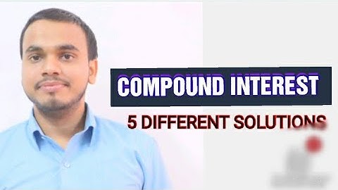 Compound Interest part 1 I #5 different solutions I By Shubham Sir I #Short_Tricks