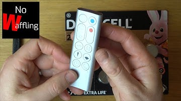 How to change remote control battery on Dyson HP02 Fan - Beginners guide