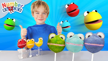 Colourful Numberblobs Apple Pie Lollipop! 🍏🍭 Arts and Crafts 4 Kids | Learn to count | Numberblocks