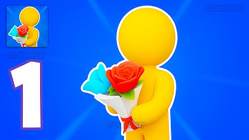 Flower Shop Gameplay Walkthrough Part 1 - Tutorial Special Flower Market Shop (Android,iOS)