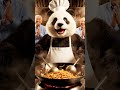Would you eat food cooked by this Panda Chef? 🐼👨‍🍳"