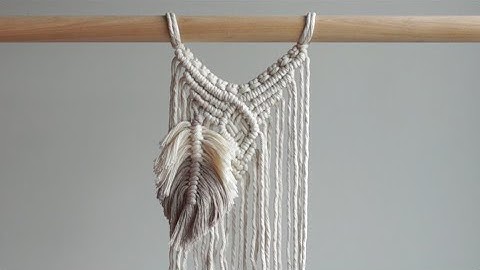 DIY Macrame Tutorial: How to Attach a Macrame Feather to Your Wall Hanging!