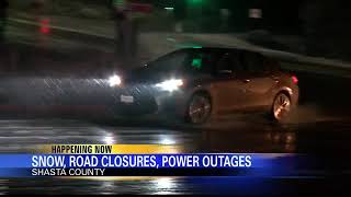 I-5 Closed North of Redding Due to Snow Conditions