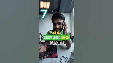 DAY -7  video editor Salary credit 😁💳 #lifeasavideoeditor #creativecontentcreator #capcut